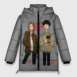 Куртка зимняя женская End of the f*cking world, цвет: 3D-черный