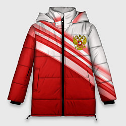 Женская зимняя куртка Россия: красная волна