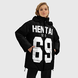 Куртка зимняя женская Hentai 69: Black Style, цвет: 3D-светло-серый — фото 2