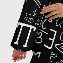 Куртка зимняя женская Формулы физики, цвет: 3D-черный — фото 2