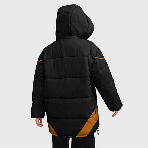 Женская зимняя куртка KATSUKI BAKUGOU полосы / 3D-Черный – фото 4