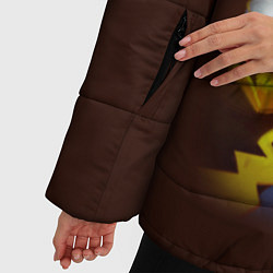 Куртка зимняя женская Эш и пикачу, цвет: 3D-черный — фото 2
