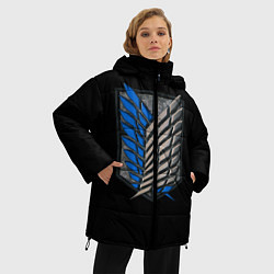 Куртка зимняя женская Стальные крылья, цвет: 3D-светло-серый — фото 2