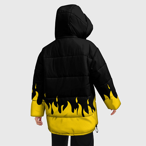 Женская зимняя куртка 21 Pilots: Yellow Fire / 3D-Черный – фото 4