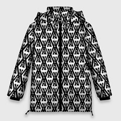 Куртка зимняя женская TES: White Pattern, цвет: 3D-черный