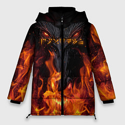 Куртка зимняя женская TES: Flame Wolf, цвет: 3D-черный