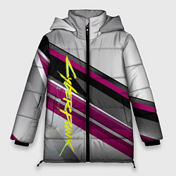 Женская зимняя куртка Cyberpunk 2077: Violet Style