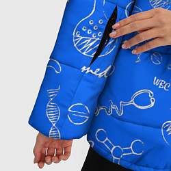 Куртка зимняя женская Анестезиолог №1, цвет: 3D-светло-серый — фото 2