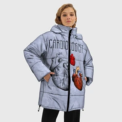 Куртка зимняя женская Cardiologist, цвет: 3D-красный — фото 2