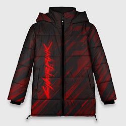 Куртка зимняя женская Cyberpunk 2077: Red Breaks, цвет: 3D-красный