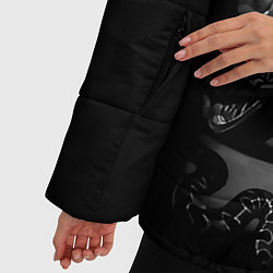 Куртка зимняя женская Бульдог-байкер, цвет: 3D-черный — фото 2