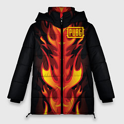 Куртка зимняя женская PUBG: Hell Flame, цвет: 3D-черный