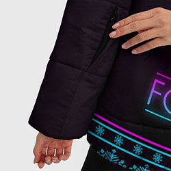 Куртка зимняя женская Fortnite: Neon Battle, цвет: 3D-черный — фото 2