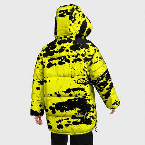 Женская зимняя куртка PUBG: Yellow Stained / 3D-Черный – фото 4