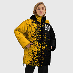 Куртка зимняя женская PUBG: Yellow vs Black, цвет: 3D-красный — фото 2