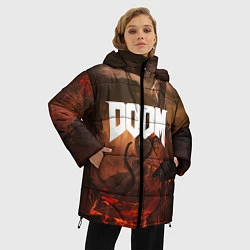 Куртка зимняя женская DOOM: Eternal, цвет: 3D-красный — фото 2