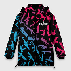 Женская зимняя куртка CS:GO Neon Weapons