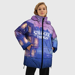 Куртка зимняя женская Stranger Things: Magic House, цвет: 3D-черный — фото 2