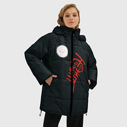 Куртка зимняя женская Бездомный Бог, цвет: 3D-красный — фото 2