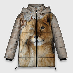 Куртка зимняя женская Львенок, цвет: 3D-светло-серый