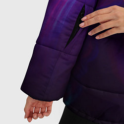 Куртка зимняя женская Marshmello: Violet Glitch, цвет: 3D-черный — фото 2