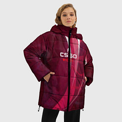 Куртка зимняя женская Cs:go - Ruby 2022 Рубин, цвет: 3D-красный — фото 2