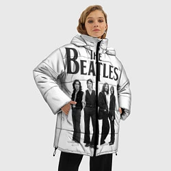 Куртка зимняя женская The Beatles: White Side, цвет: 3D-красный — фото 2