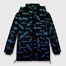 Куртка зимняя женская Sally Face: Blue Pattern, цвет: 3D-черный