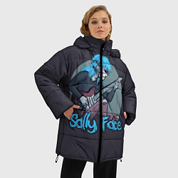 Куртка зимняя женская Sally Face: Rock, цвет: 3D-черный — фото 2