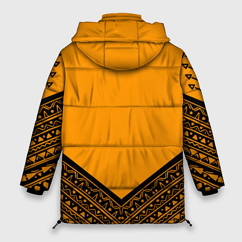 Женская зимняя куртка Native American: Yellow Style / 3D-Красный – фото 2