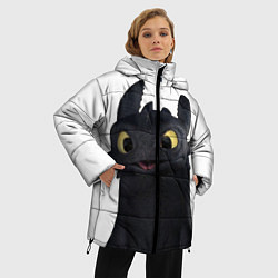 Куртка зимняя женская Черная фурия, цвет: 3D-красный — фото 2