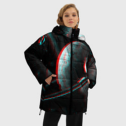 Куртка зимняя женская Cosmos Glitch, цвет: 3D-черный — фото 2