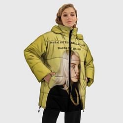 Куртка зимняя женская Billie Eilish: Where Do We Go?, цвет: 3D-черный — фото 2