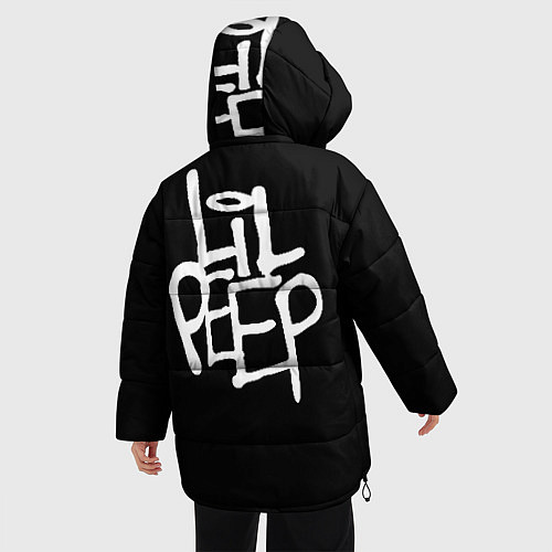 Женская зимняя куртка Lil Peep: Dark Angel / 3D-Черный – фото 4