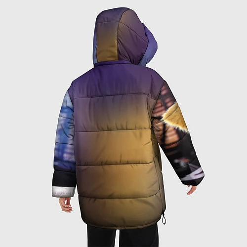 Женская зимняя куртка Пикачу Детектив / 3D-Черный – фото 4