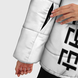 Куртка зимняя женская BTS: White & Black, цвет: 3D-светло-серый — фото 2