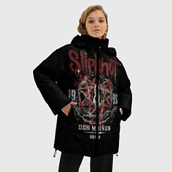 Куртка зимняя женская Slipknot 1995, цвет: 3D-красный — фото 2