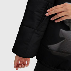 Куртка зимняя женская BTS Flower, цвет: 3D-черный — фото 2