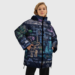 Куртка зимняя женская HOLLOW KNIGHT WORLD, цвет: 3D-светло-серый — фото 2