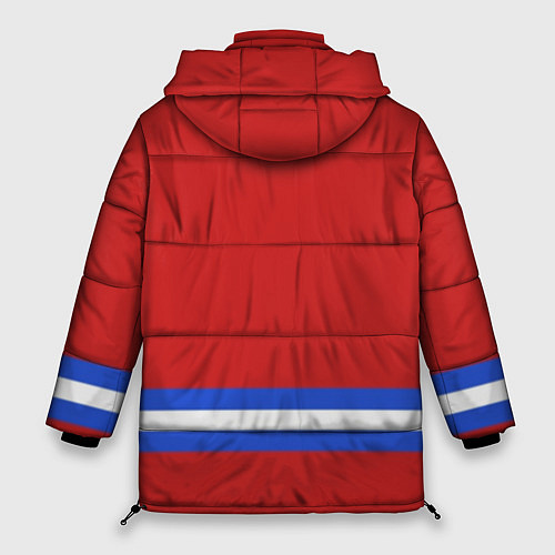Женская зимняя куртка Хоккей: Россия / 3D-Красный – фото 2