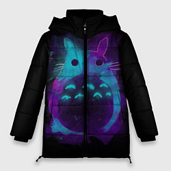Куртка зимняя женская Милый Тоторо, цвет: 3D-черный