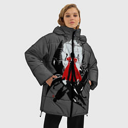 Куртка зимняя женская Стальной алхимик, цвет: 3D-черный — фото 2
