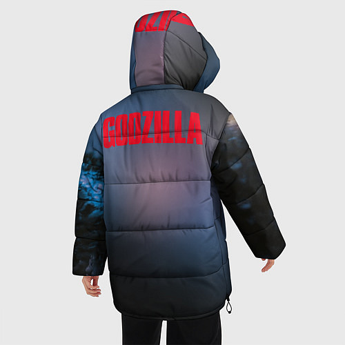 Женская зимняя куртка Годзилла / 3D-Черный – фото 4