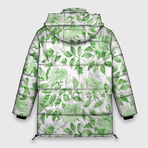 Женская зимняя куртка Пышная растительность / 3D-Красный – фото 2