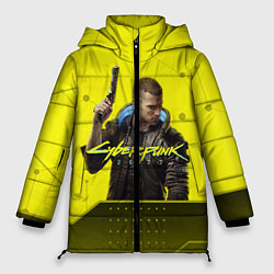 Куртка зимняя женская CYBERPUNK 2077, цвет: 3D-черный