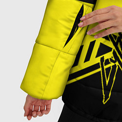 Куртка зимняя женская Cyberpunk 2077: Yellow Samurai, цвет: 3D-черный — фото 2