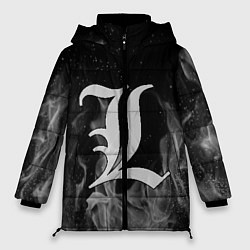 Женская зимняя куртка L letter flame gray