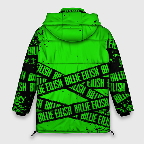 Женская зимняя куртка BILLIE EILISH: Green & Black Tape / 3D-Светло-серый – фото 2