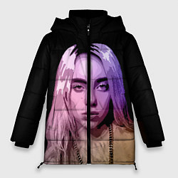 Куртка зимняя женская BILLIE EILISH: Violet Mood, цвет: 3D-черный