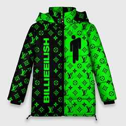 Куртка зимняя женская BILLIE EILISH x LV Green, цвет: 3D-красный
